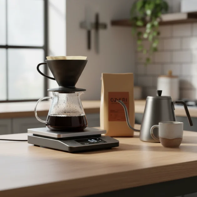 Ozeri Digital Kitchen Scale for Coffee Brewing